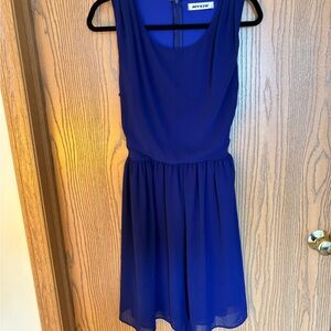 Mystic Deep Blue Chiffon Dress
